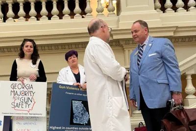 Physicians talking to legislators about passing firearm safety legislation