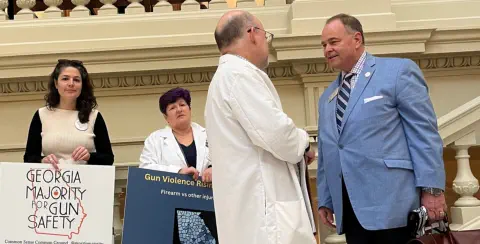 Physicians meet with legilators to promote evidence-based gun violence laws