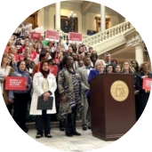 Georgia Majority for Gun Safety rally at the capitol