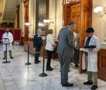 Physicians with GC4GS speak with legislators about the Pedicatric Health Safe Storage Act