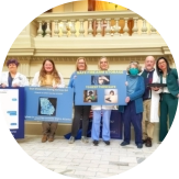 Physicians at the capitol supporting legislation to protect children from gun violence